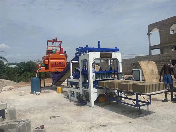 Cementa dobu bloku ražošanas līnija